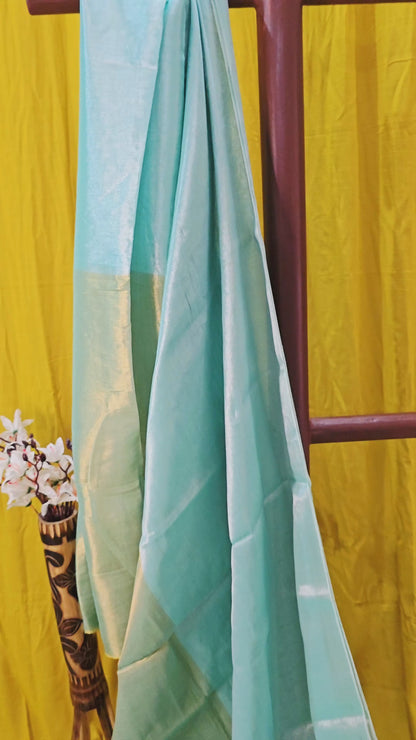 Charming Dual Shade Tissue Cotton Saree for Festive and Casual Wear